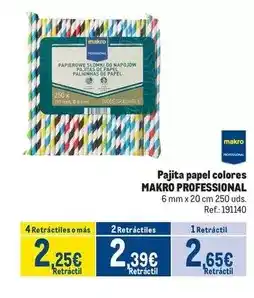 Makro Makro - papel colores oferta