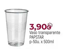 Comerco Cash & Carry Papstar - vaso transparente oferta