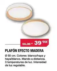 Chafiras Plafón efecto madera oferta