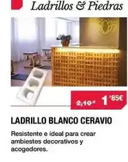 Chafiras Ladrillo blanco ceravio oferta