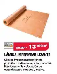 Chafiras Lamina impermeabilizante oferta