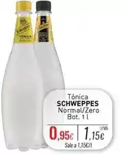 Cuevas Cash Schweppes - tonica normal/zero oferta