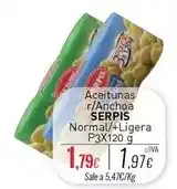 Cuevas Cash Serpis - aceitunas r/ anchoa normal/ +ligera oferta