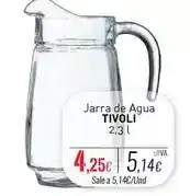 Cuevas Cash Tivoli - jarra de agua oferta