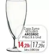 Cuevas Cash Arcoroc - copa zumo oferta
