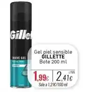 Cuevas Cash Gillette - gel piel sensible oferta