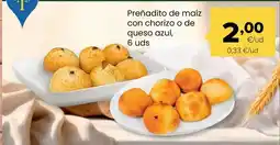 Autoservicios Familia Preñadito de maíz con chorizo o de queso azul oferta