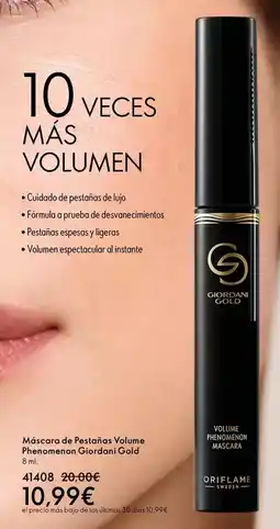 Oriflame Giordani - máscara de pestacias volume phanomanca giardino oferta
