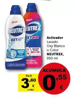 Masymas Neutrex - activador lavado oxy blanco o color oferta