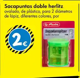 TEDi Sacapuntas doble herlitz oferta