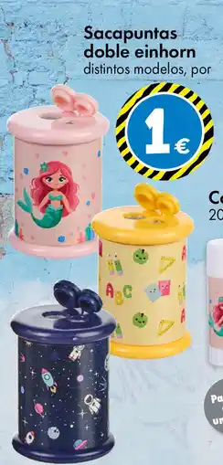 TEDi Sacapuntas doble einhorn oferta
