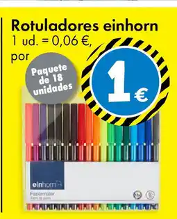 TEDi Rotuladores einhorn oferta