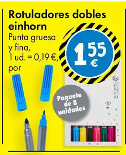 TEDi Rotuladores dobles einhorn oferta