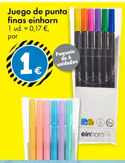TEDi Juego de punta fings einhorn oferta