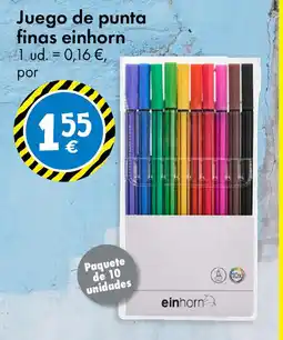 TEDi Juego de punta finas einhorn oferta