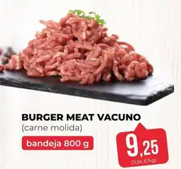 Burger meat vacuno