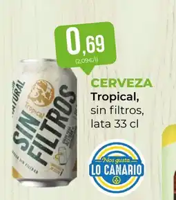 SPAR Gran Canaria TROPICAL Cerveza oferta
