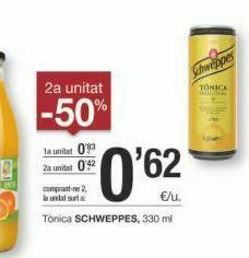 BonpreuEsclat Tónica schweppes oferta