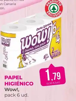 SPAR Gran Canaria WOW Papel higiénico oferta