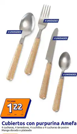 Action Cubiertos con purpurina Amefa oferta