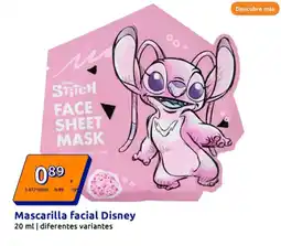 Action Mascarilla facial Disney oferta