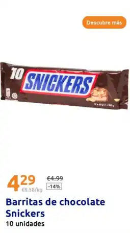 Action SNICKERS Barritas de chocolate oferta