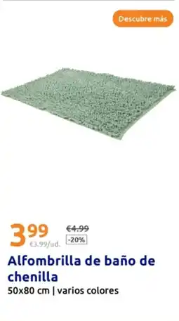 Action Alfombrilla de baño de chenilla oferta