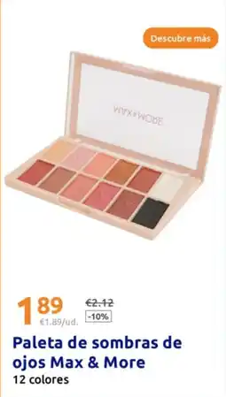 Action Paleta de sombras de ojos Max & More oferta