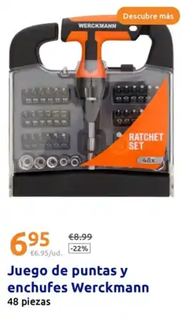 Action WERCKMANN Juego de puntas y enchufes oferta