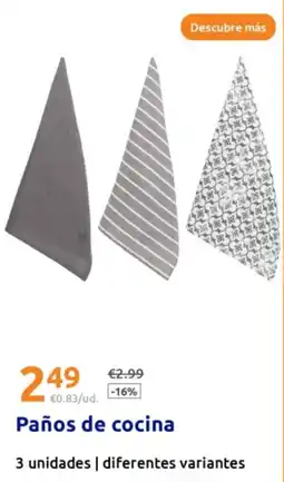 Action Paños de cocina oferta