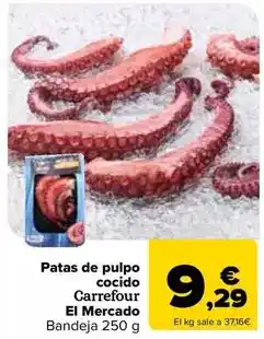 Carrefour Carrefour el mercado - patas de pulpo cocido oferta
