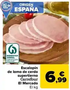 Carrefour Carrefour el mercado - escalopi­n de lomo de cerdo supertierno oferta