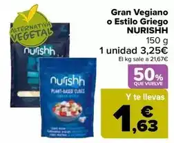 Carrefour Nurishh - gran vegiano o estilo griego oferta