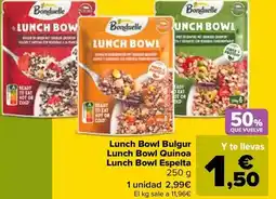 Carrefour Bonduelle - lunch bowl bulgur/lunch bowl quinoa/lunch bowl espelta oferta