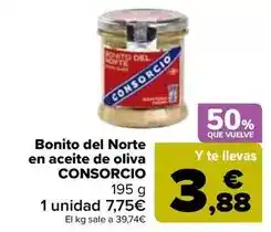 Carrefour Consorcio - bonito del norte en aceite de oliva oferta