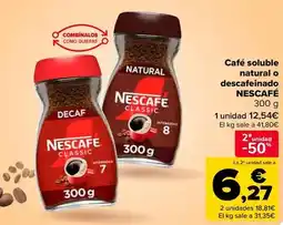 Carrefour Nescafé - café soluble natural o descafeinado oferta
