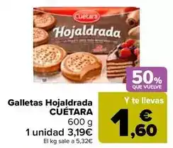 Carrefour Cuétara - galletas hojaldrada oferta