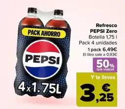 Carrefour Pepsi - refresco zero oferta