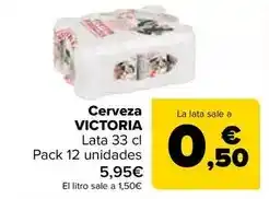 Carrefour Victoria - cerveza oferta