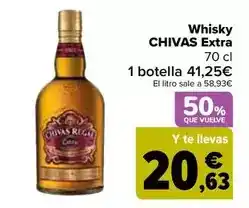 Carrefour Chivas - whisky extra oferta