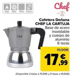 Carrefour Chef la cartuja - cafetera donana oferta