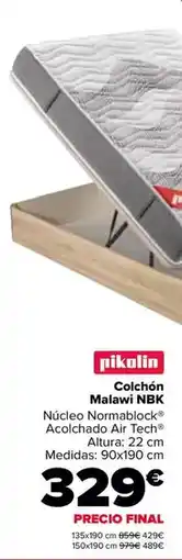 Carrefour Pikolin - colchon malawi nbk oferta