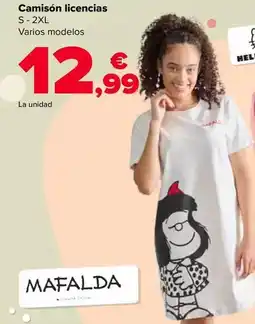 Carrefour Camison licencias oferta