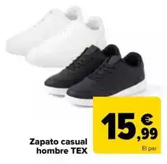Carrefour Tex - zapato casual hombre oferta