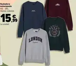 Carrefour Tex - sudadera estampada oferta