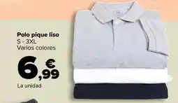 Carrefour Tex - polo pique liso oferta