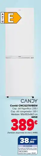Carrefour Candy - combi cncq2t618ew oferta