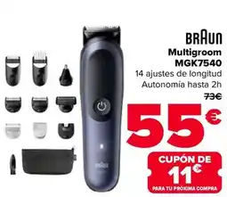 Carrefour Braun - multigroom mgk7540 oferta