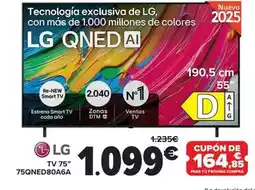 Carrefour Lg - tv 75'' 75qned80a6a oferta