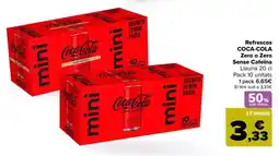 Carrefour Coca-cola - refrescos original, zero o zero sin cafeina oferta